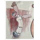 Limited Edition Myron Waldman Popeye Baseball Sericel