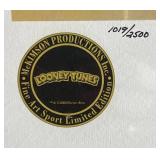 Framed Signed Looney Tunes All-Star Toon Tip-Off Seriolithograph