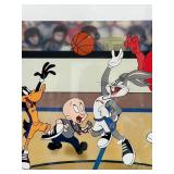 Framed Signed Looney Tunes All-Star Toon Tip-Off Seriolithograph