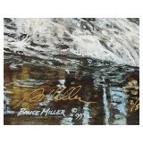 Framed Bruce Miller Elk Wilderness Signed Limited Edition Print