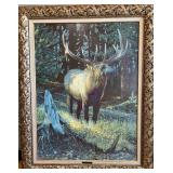 The Challenger 1996 Artwork by Bruce Miller in Ornate Frame