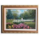 Peonies Spring by Schaefer Miles - Original Landscape Painting