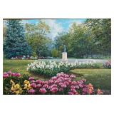 Peonies Spring by Schaefer Miles - Original Landscape Painting