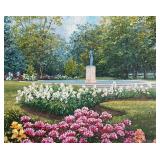 Peonies Spring by Schaefer Miles - Original Landscape Painting