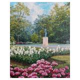 Peonies Spring by Schaefer Miles - Original Landscape Painting