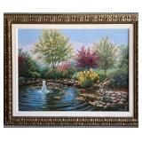 Spring Oasis Framed Painting by Schaefer/Miles
