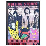 Framed Rolling Stones Voodoo Lounge European Tour 