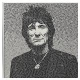 Artwork of Ronnie Wood by Renowned Artist