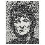 Artwork of Ronnie Wood by Renowned Artist