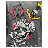 Ed Hardy XL T-Shirt with Skull and Sword Design
