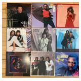 Collection of 9 Classic R&B and Soul Vinyl Records including Luther Vandross
