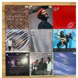 Collection of 9 Classic R&B and Soul Vinyl Records including Luther Vandross