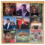 Collection of 9 Vintage Soul and R&B Vinyl Records Featuring Roller