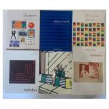 Collection of 6 Auction Catalogs Featuring Modern Art Prints