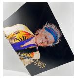 Metal Photograph of Keith Richards with Guitar
