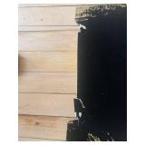 Vintage Velvet Beatles Poster with Gold Trim - Damaged Edges