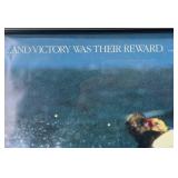 Framed Autographed Sailing Poster - "...And Victory Was Their Reward"