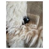 Shearling Sheepskin Coat with Fur Trim