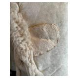 Shearling Sheepskin Coat with Fur Trim