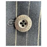 Marc Ecko Pinstripe Blazer with Decorative Embellishments