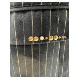 Marc Ecko Pinstripe Blazer with Decorative Embellishments