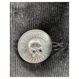 Affliction Black Jacket with Skull Embroidery - Mens XL