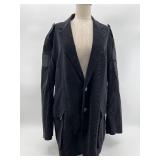 Affliction Black Jacket with Skull Embroidery - Mens XL