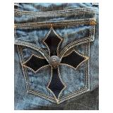 Affliction Denim Killers Distressed Jeans, Waist 36 Inseam 34
