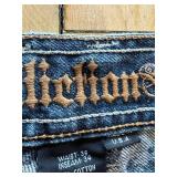 Affliction Denim Killers Distressed Jeans, Waist 36 Inseam 34