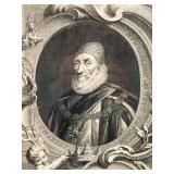 Antique Style Engraving Print of Charles Howard, Duke of Kent