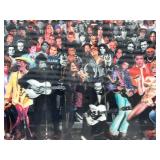 Framed 3D Holographic Rolling Stone 1000th Issue Print