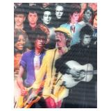 Framed 3D Holographic Rolling Stone 1000th Issue Print