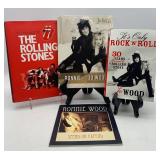 Set of 4 Rolling Stones and Ronnie Wood Books