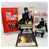 Set of 4 Rolling Stones and Ronnie Wood Books