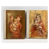 Set of 2 Hibel Lithographs Art Books - Revised and First Edition