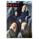 Heart Bad Animals Vintage Music Poster