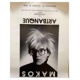 1988 Christopher Makos ARTBANQUE Exhibition Poster - Andy Warhol #1