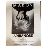 Vintage 1988 Makos Artbanque Gallery Exhibition Poster -Andy Warhol #2