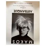 Vintage 1988 Makos Artbanque Gallery Exhibition Poster -Andy Warhol #2