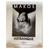 Vintage 1988 Makos Andy Warhol Artbanque Gallery Poster #3