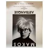 Vintage 1988 Makos Andy Warhol Artbanque Gallery Poster #3