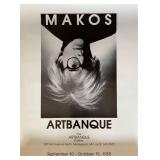 1988 Makos Artbanque Gallery Exhibition Poster - Andy Warhol #4