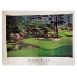 Mark King Golf Course Landscape Art Print - Martin Lawrence Limited Edition 1987