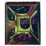 Vintage Optical Illusion Blacklight Poster by Steele