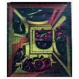 Vintage Optical Illusion Blacklight Poster by Steele