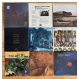 Collection of 9 Classic Vinyl Records by The Moody Blues