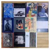 Collection of 11 Art Auction Catalogs Featuring Renowned Artists