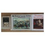 Lot of 3 Art Books: Currier & Ives, Norman Rockwell and Illustrated Letters