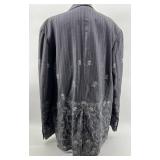 Marc Ecko Cut & Sew Embroidered Skull Pattern Blazer - Mens XL