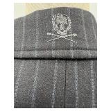 Marc Ecko Cut & Sew Embroidered Skull Pattern Blazer - Mens XL